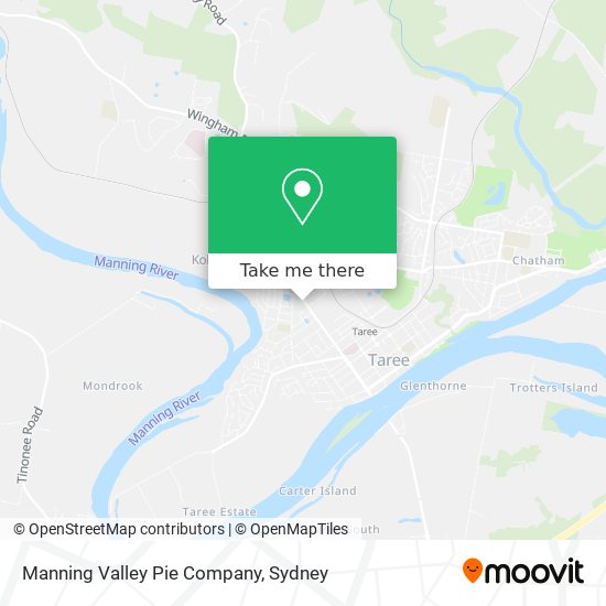 Manning Valley Pie Company map