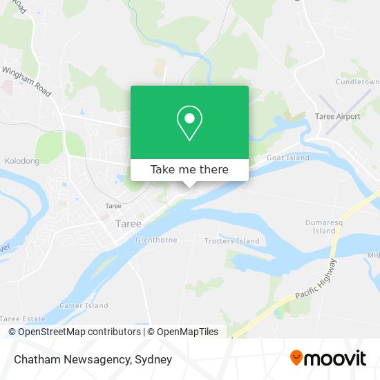 Mapa Chatham Newsagency