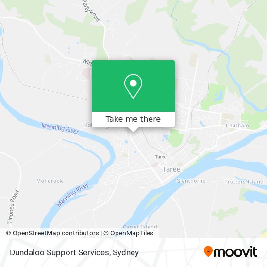 Dundaloo Support Services map