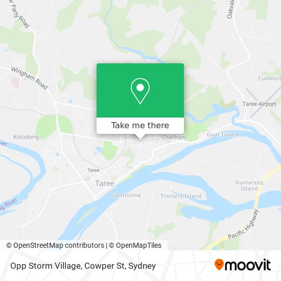 Opp Storm Village, Cowper St map