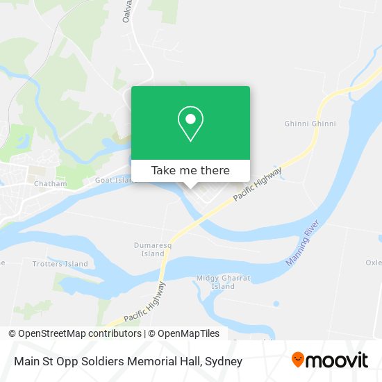 Main St Opp Soldiers Memorial Hall map