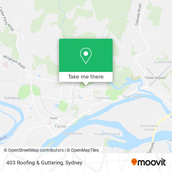 403 Roofing & Guttering map