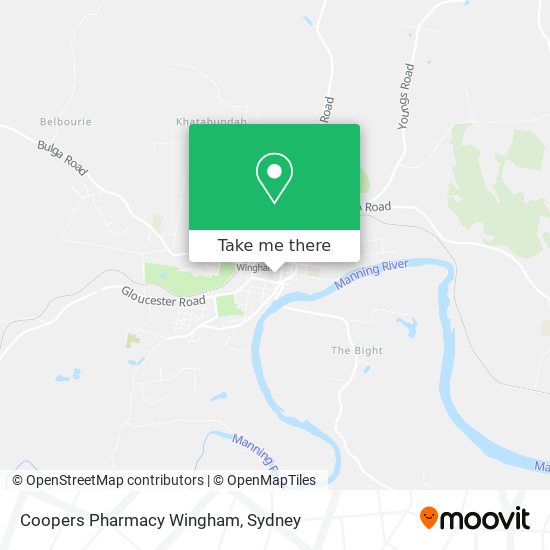 Coopers Pharmacy Wingham map