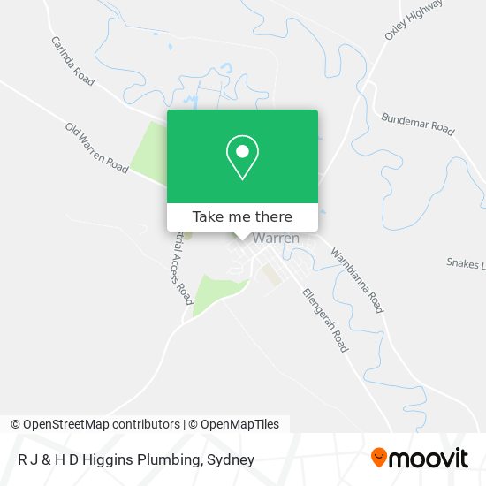 R J & H D Higgins Plumbing map