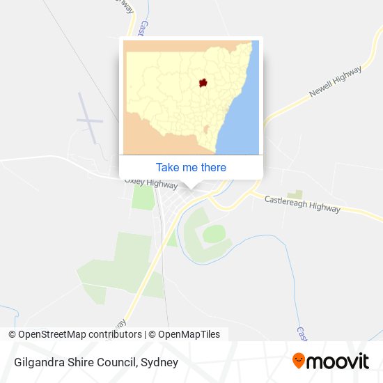 Mapa Gilgandra Shire Council