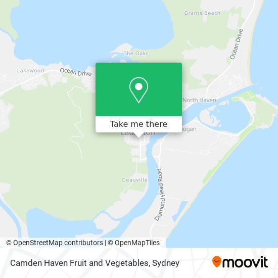 Camden Haven Fruit and Vegetables map