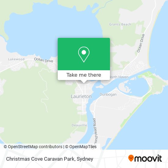 Christmas Cove Caravan Park map