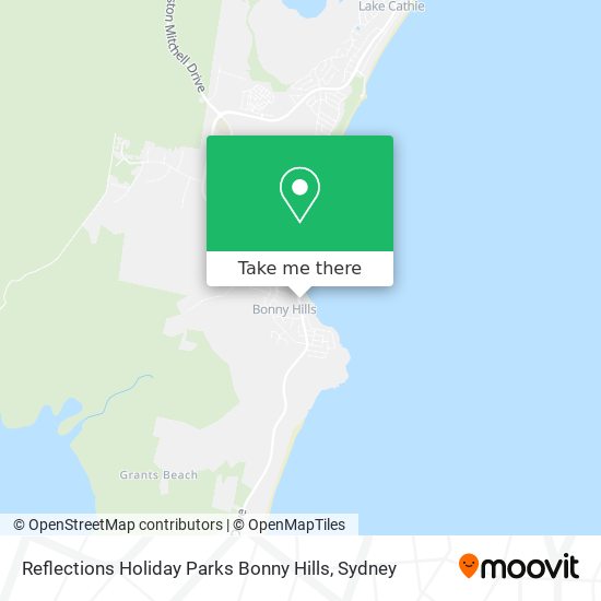 Reflections Holiday Parks Bonny Hills map