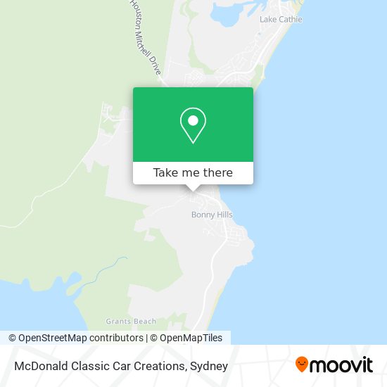McDonald Classic Car Creations map