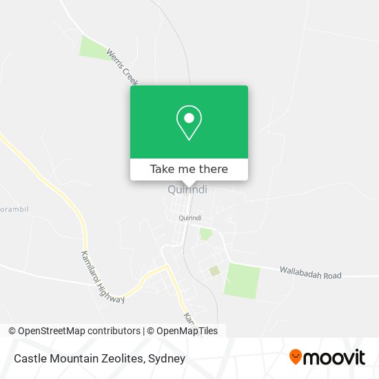 Castle Mountain Zeolites map