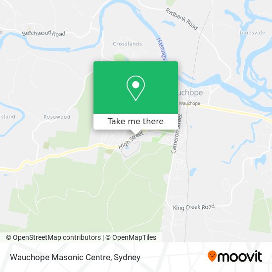 Wauchope Masonic Centre map