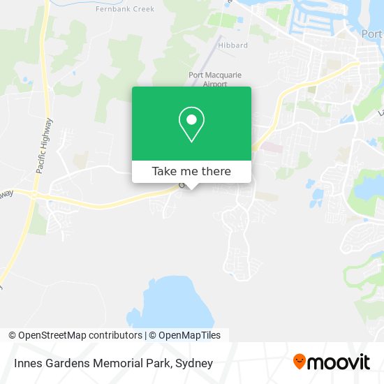 Innes Gardens Memorial Park map