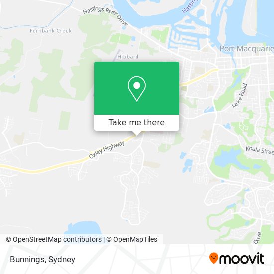 Mapa Bunnings