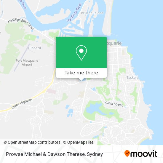 Mapa Prowse Michael & Dawson Therese