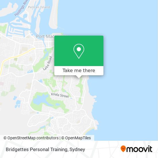 Bridgettes Personal Training map