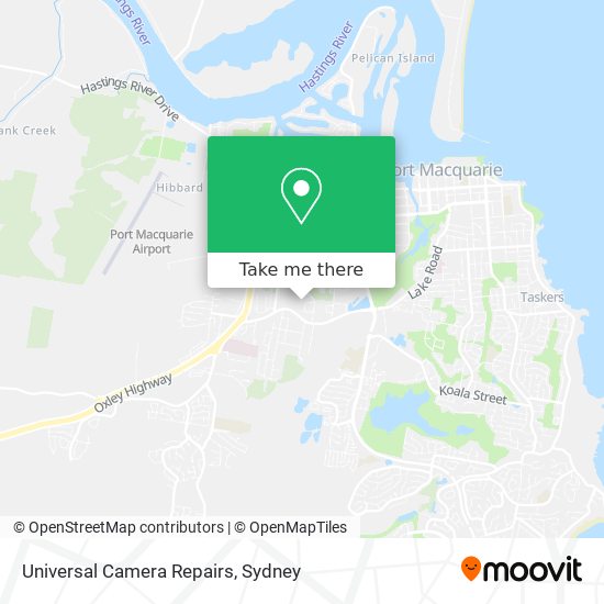 Universal Camera Repairs map