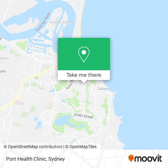 Port Health Clinic map