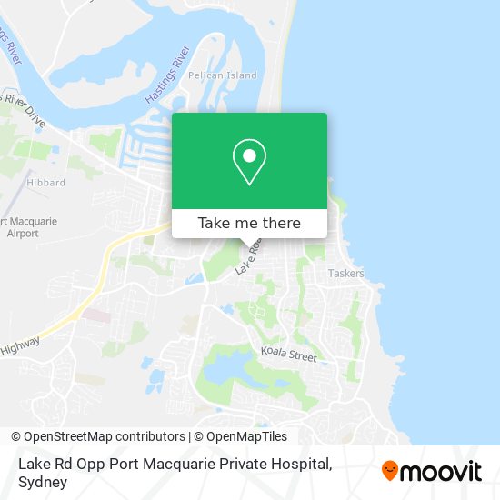 Lake Rd Opp Port Macquarie Private Hospital map