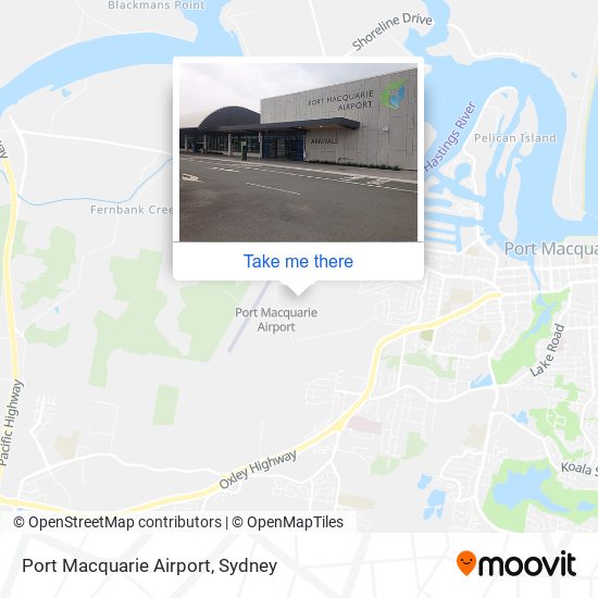 Port Macquarie Airport map