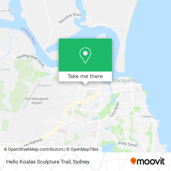Hello Koalas Sculpture Trail map