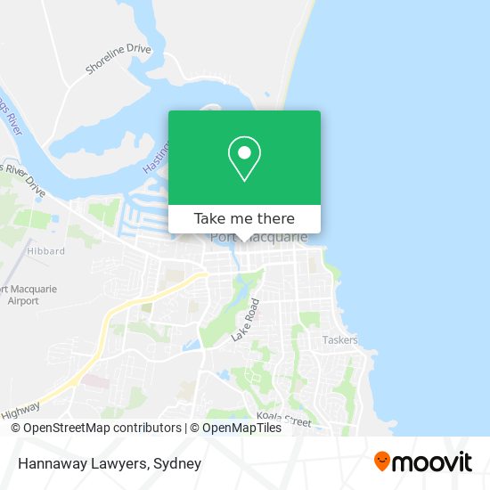 Hannaway Lawyers map