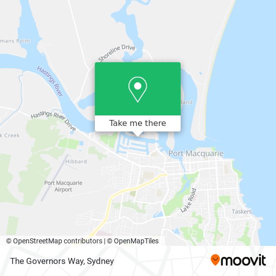 The Governors Way map