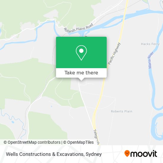 Wells Constructions & Excavations map
