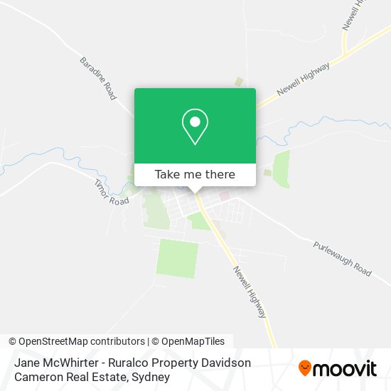 Jane McWhirter - Ruralco Property Davidson Cameron Real Estate map