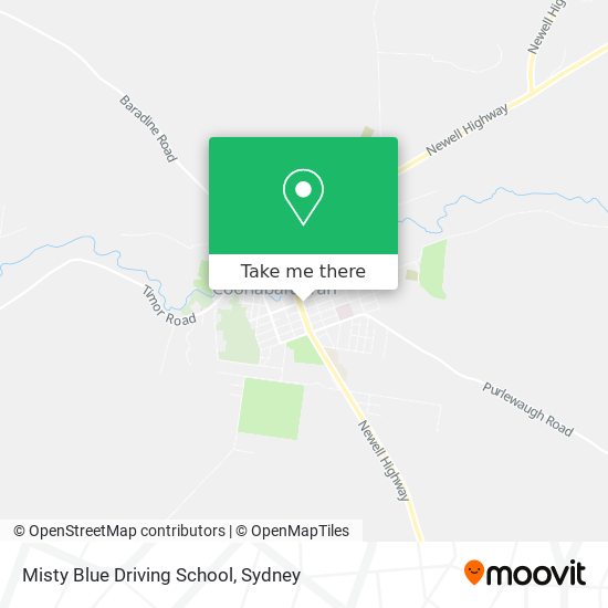 Mapa Misty Blue Driving School