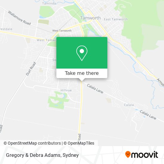 Gregory & Debra Adams map