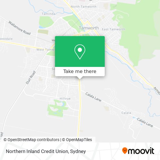 Mapa Northern Inland Credit Union