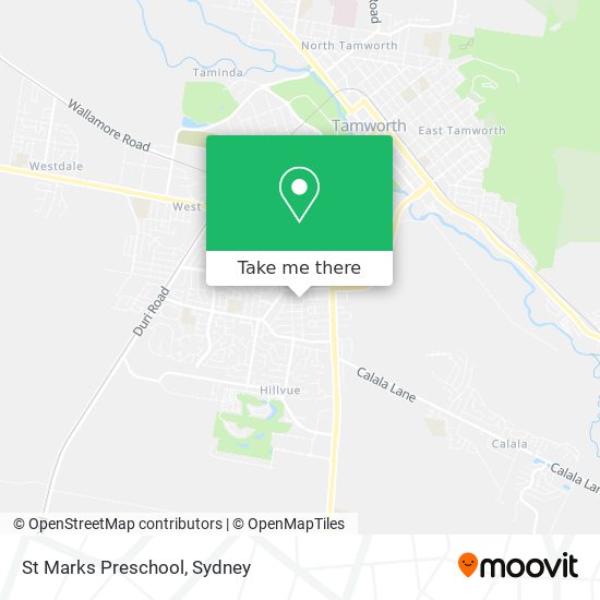 Mapa St Marks Preschool