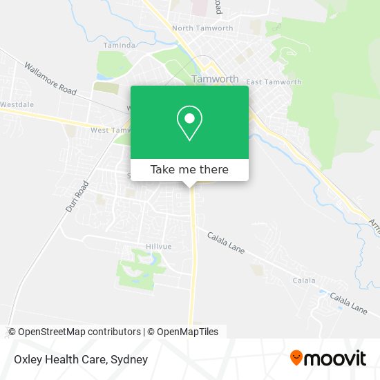 Oxley Health Care map