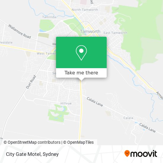 City Gate Motel map