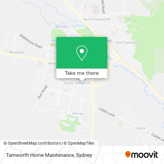 Tamworth Home Maintenance map