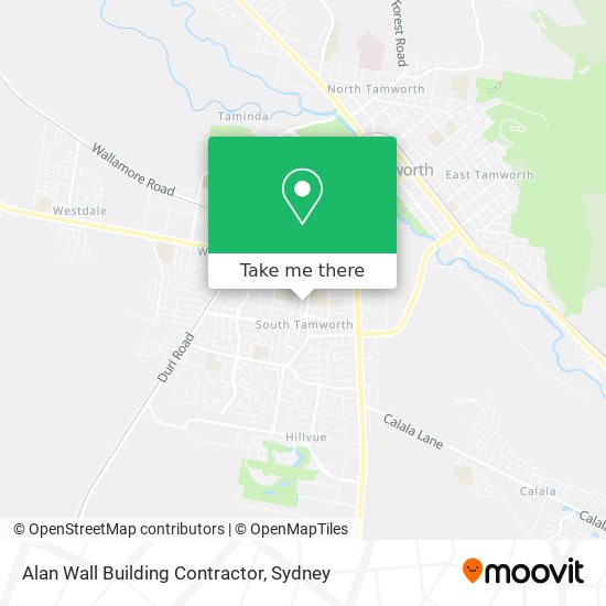 Alan Wall Building Contractor map