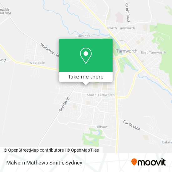 Mapa Malvern Mathews Smith