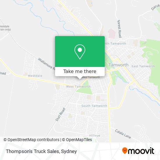Thompson's Truck Sales map