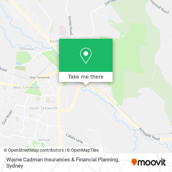 Wayne Cadman Insurances & Financial Planning map