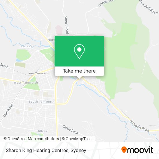 Sharon King Hearing Centres map