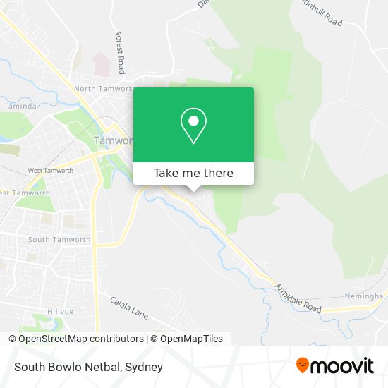 South Bowlo Netbal map