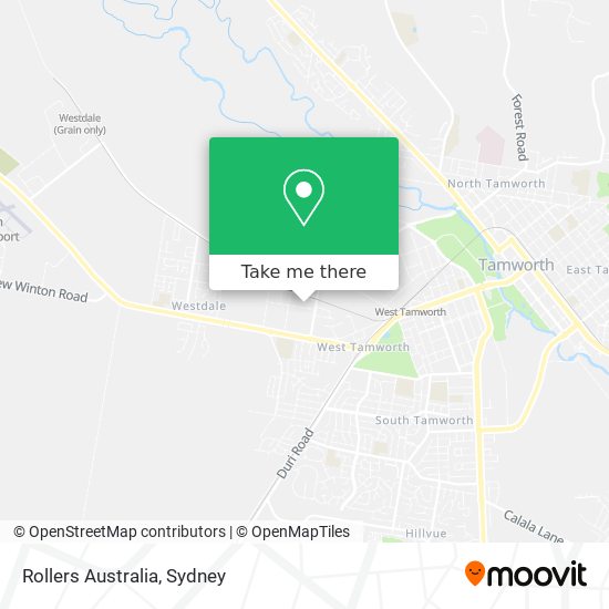 Mapa Rollers Australia