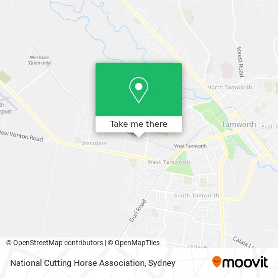 Mapa National Cutting Horse Association