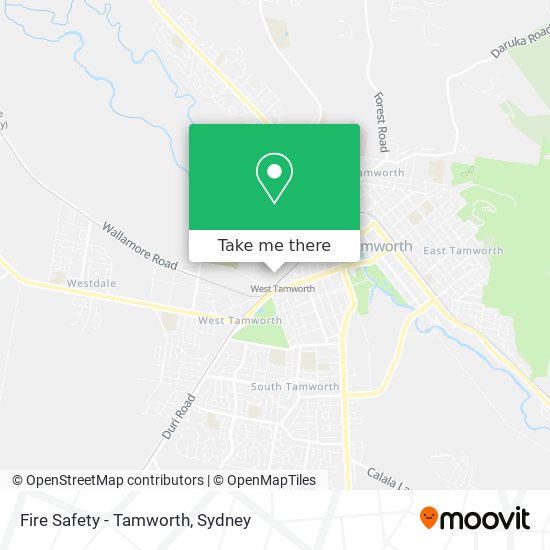 Mapa Fire Safety - Tamworth