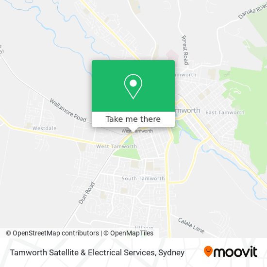 Tamworth Satellite & Electrical Services map