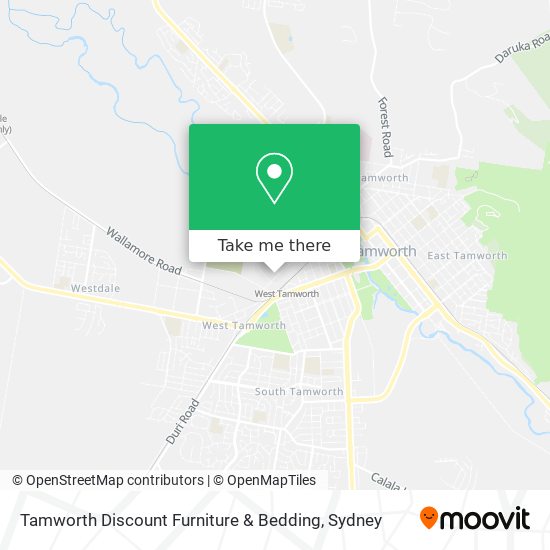 Mapa Tamworth Discount Furniture & Bedding