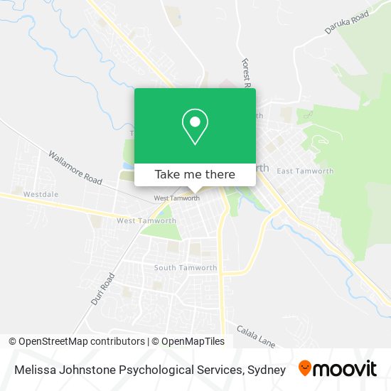Melissa Johnstone Psychological Services map