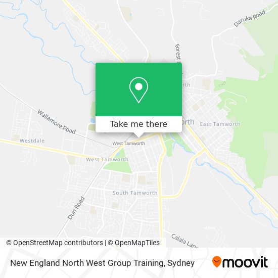 Mapa New England North West Group Training