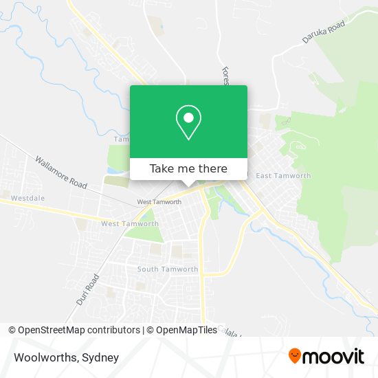 Mapa Woolworths