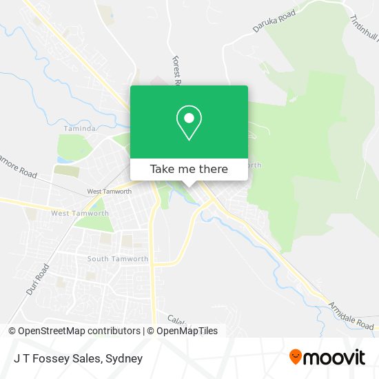 J T Fossey Sales map